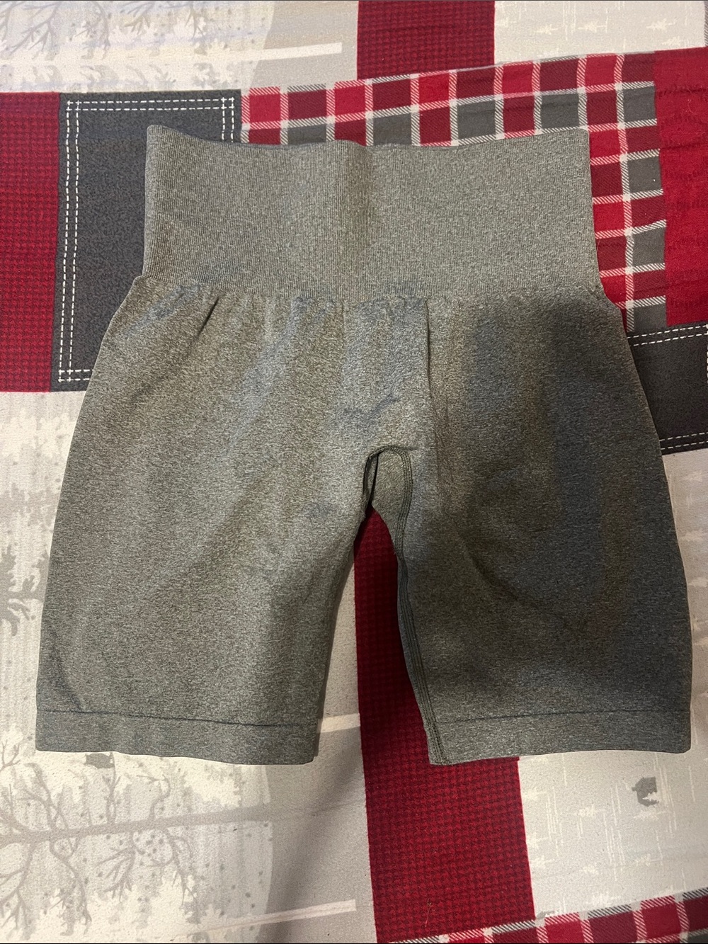 NVGTN Women's High-Waist Gray Bike Shorts